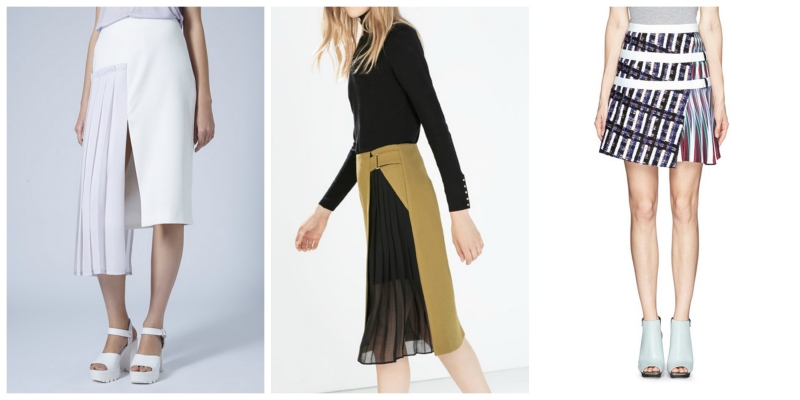Модные асимметричные юбки 2017